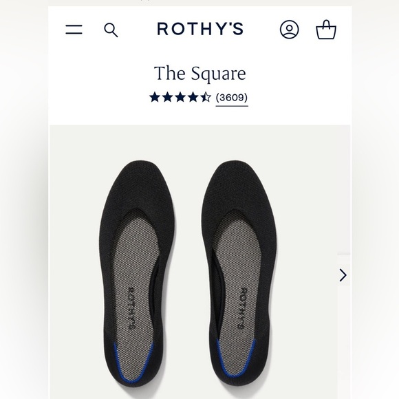 Rothy’s the square flat shoe - Picture 5 of 7